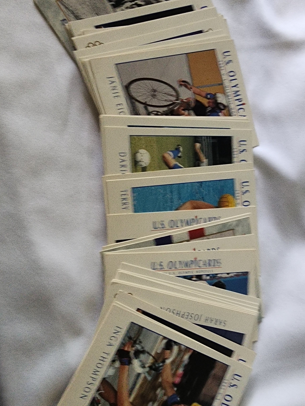 U.S. Olympiads Trading Cards - Vintage Sports Card Lot (White & Cream Borders)